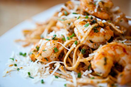 The Cookery’s Whole Wheat Linguine with Wild Shrimp